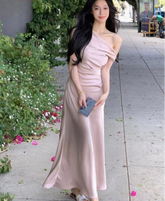 BXOXO Women Elegant Solid Evening Party Dresses Summer Fashion Korean Graduation Formal Dress Off Shoulder Slim Vestidos Clothing